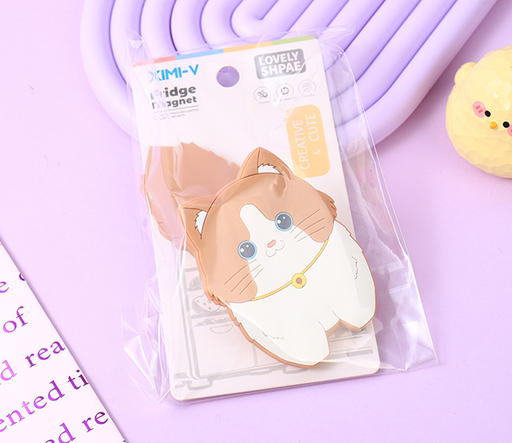 Cute Kitten Multi-functional Clip Fridge Magnet (Brown)