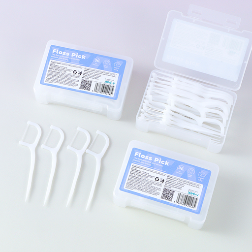 36 Pieces*2 Boxes Portable Floss (White) 
