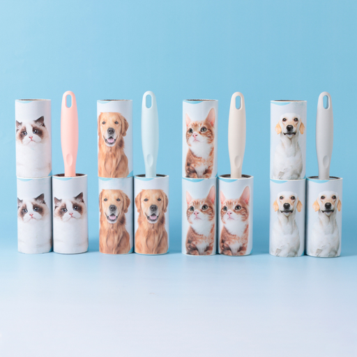 Pet Series Lint Roller Set (1 Handle + 3 Refills)