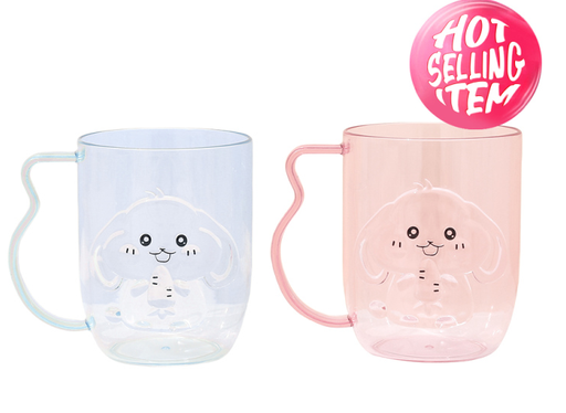 Funny Embossed Clear Mouthwash Cup