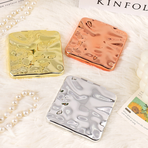 Water Ripple Square Trendy Portable Mirror