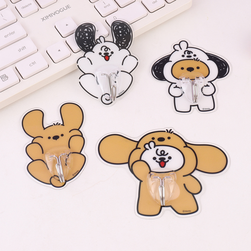 TUTOGOU Series Plastic Traceless Sticky Hooks 4 PCS