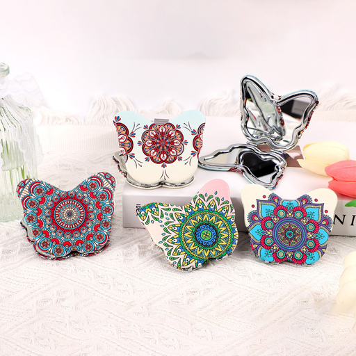 Butterfly Print Stylish Portable Mirror