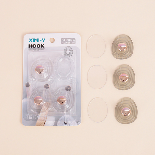 Elegant Wavy Sticky Hooks 3 PCS