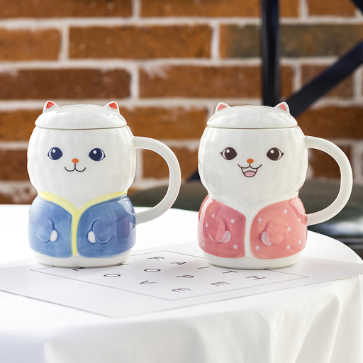 400ml13.52fl.oz. Lovely Kitten Creative Ceramic Cup
