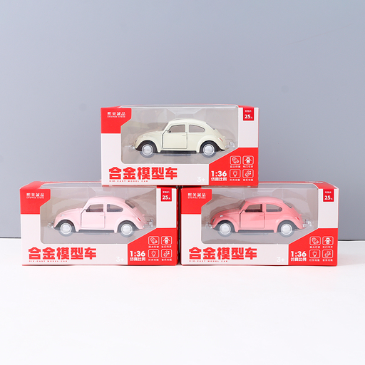 1:36 alloy pull-back sound and light retro car