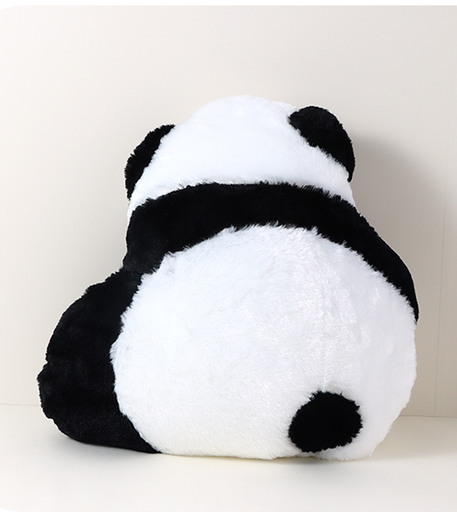 Funny Panda Back Throw Pillow