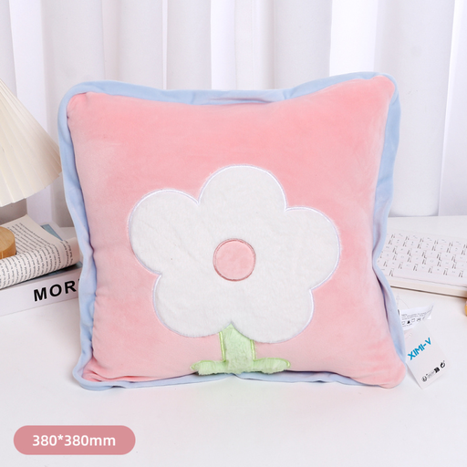 Sweet Flowers Throw Pillow (Pink)
