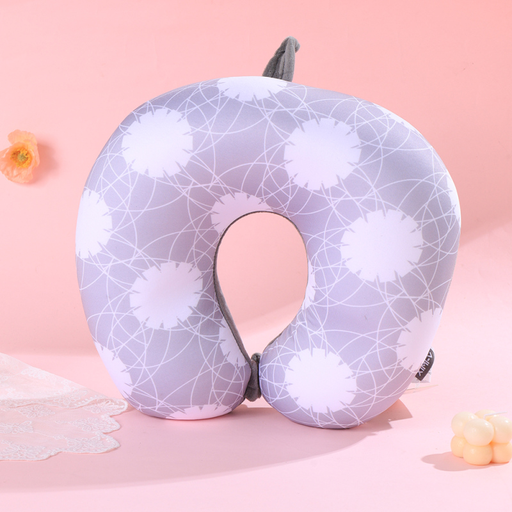 Simple Plant Particle Foam U-shaped Pillow (Gray)