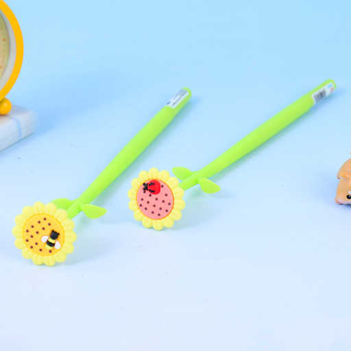 Insect Sunflower Wiggle Gel Pen Black 0.5mm