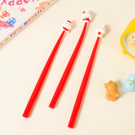 Strawberry Bunny Wiggle Gel Pen Black 0.5mm