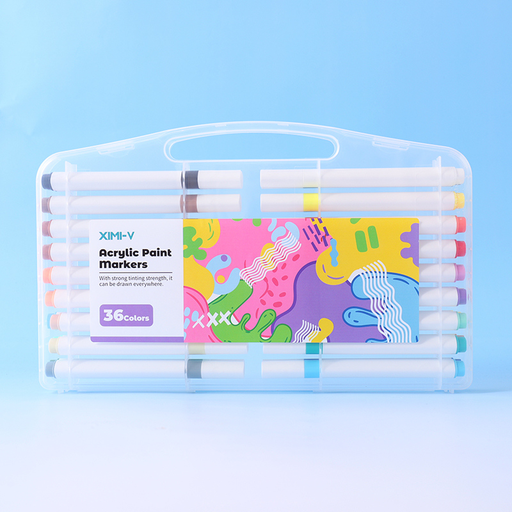 36 لونًا من أقلام طلاء الأكريليك