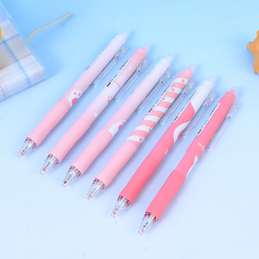 Pink Cat Claw Color-Changing Retractable Pen 0.6mm